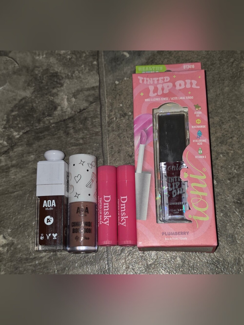 Lip Bundle- Tinted Lip Balms, Tinted Lip Oil & Tinted Lip Gloss Bundle BNIB
